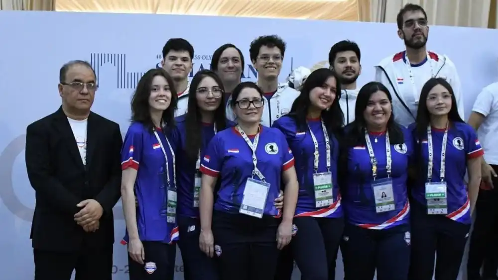 Delegación paraguaya en la Olimpiada de Ajedrez 2026